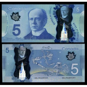 CAD $5 Banknotes